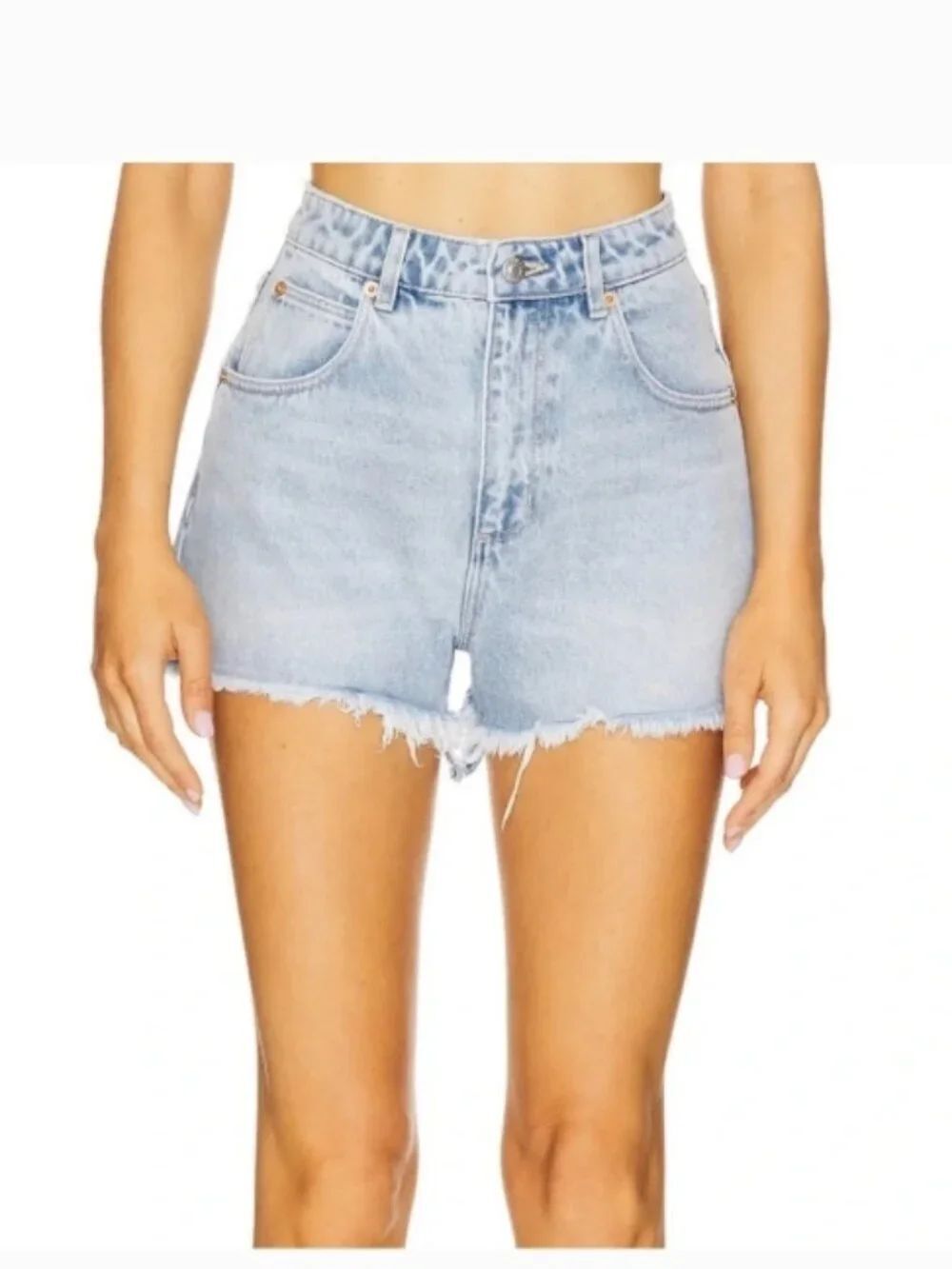 EUC ROLLA'S Mirage High Rise Loose Fit Shorts 100% Organic Cotton Raw Hem 31